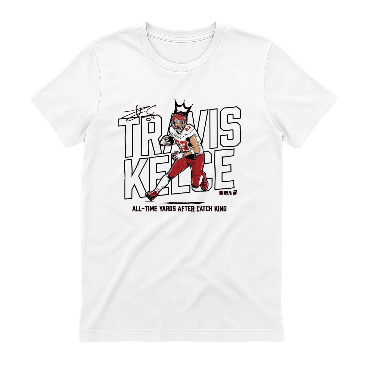 Travis Kelce YAC King All Time Yards After Catch King T-shirt