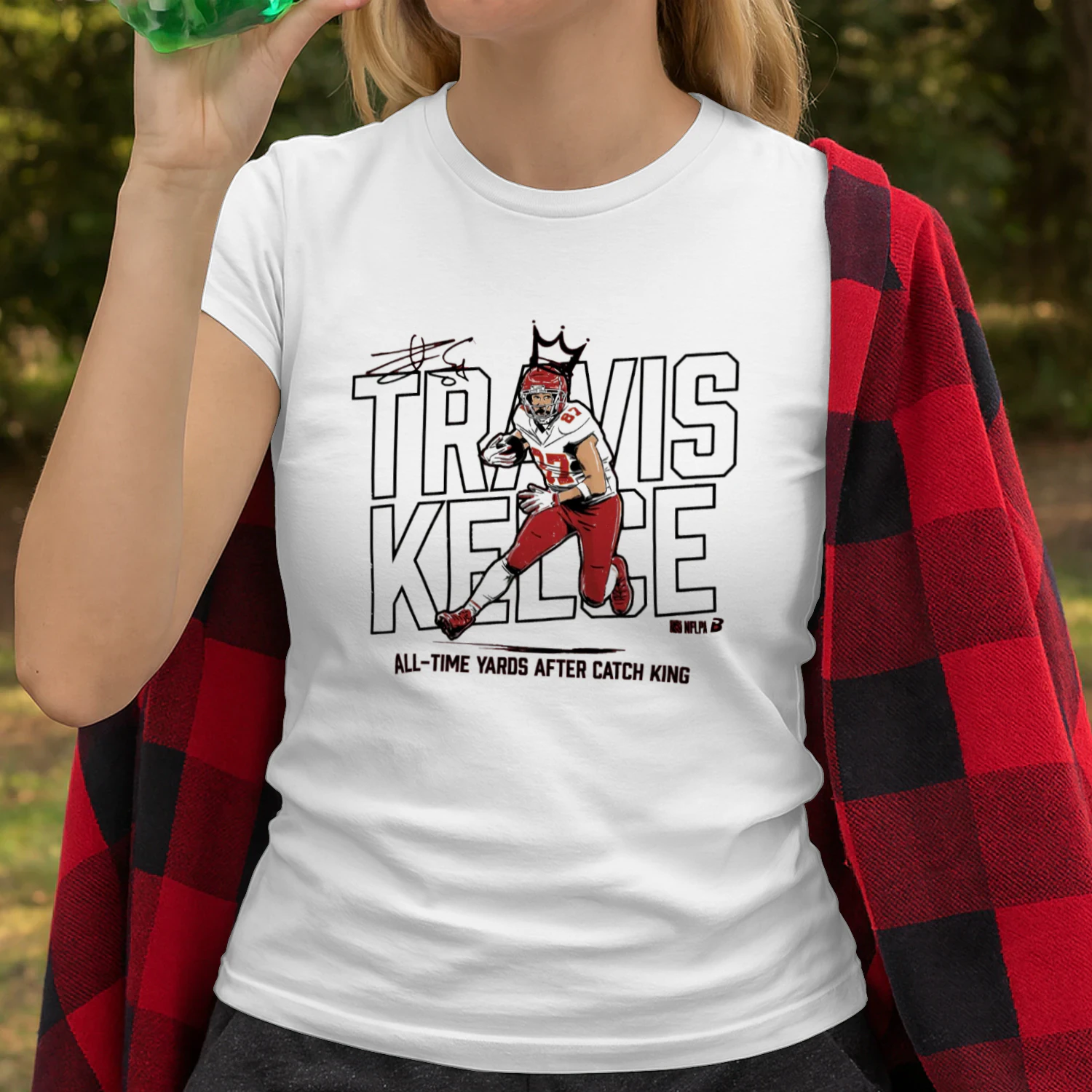 Travis Kelce YAC King All Time Yards After Catch King T-shirt