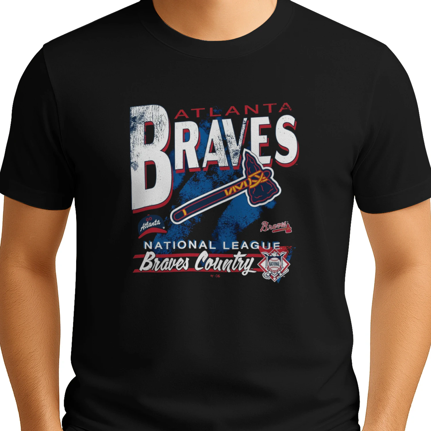Atlanta Braves National League Braves Country vintage T-shirt