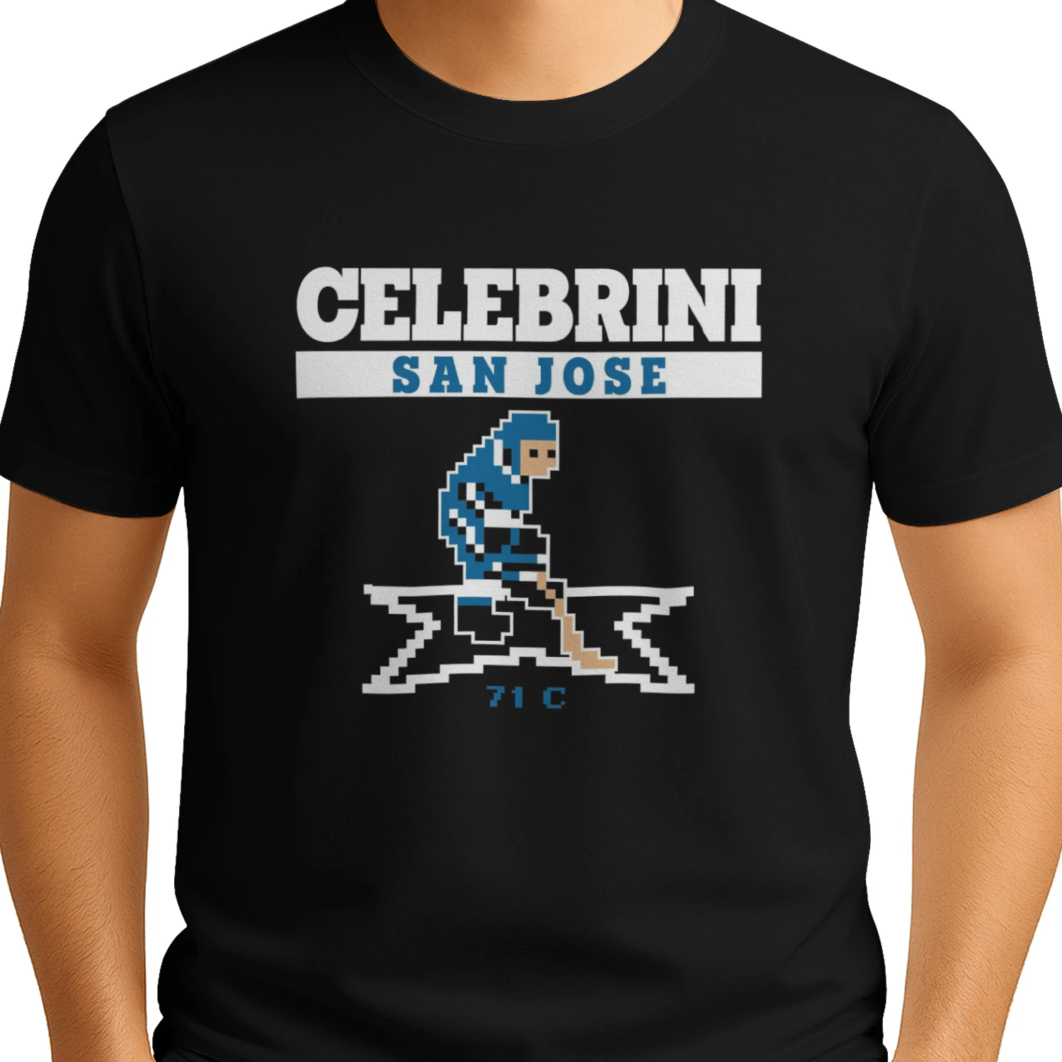 Macklin Celebrini San Jose Sharks Retro Hockey 8Bit Game T-shirt