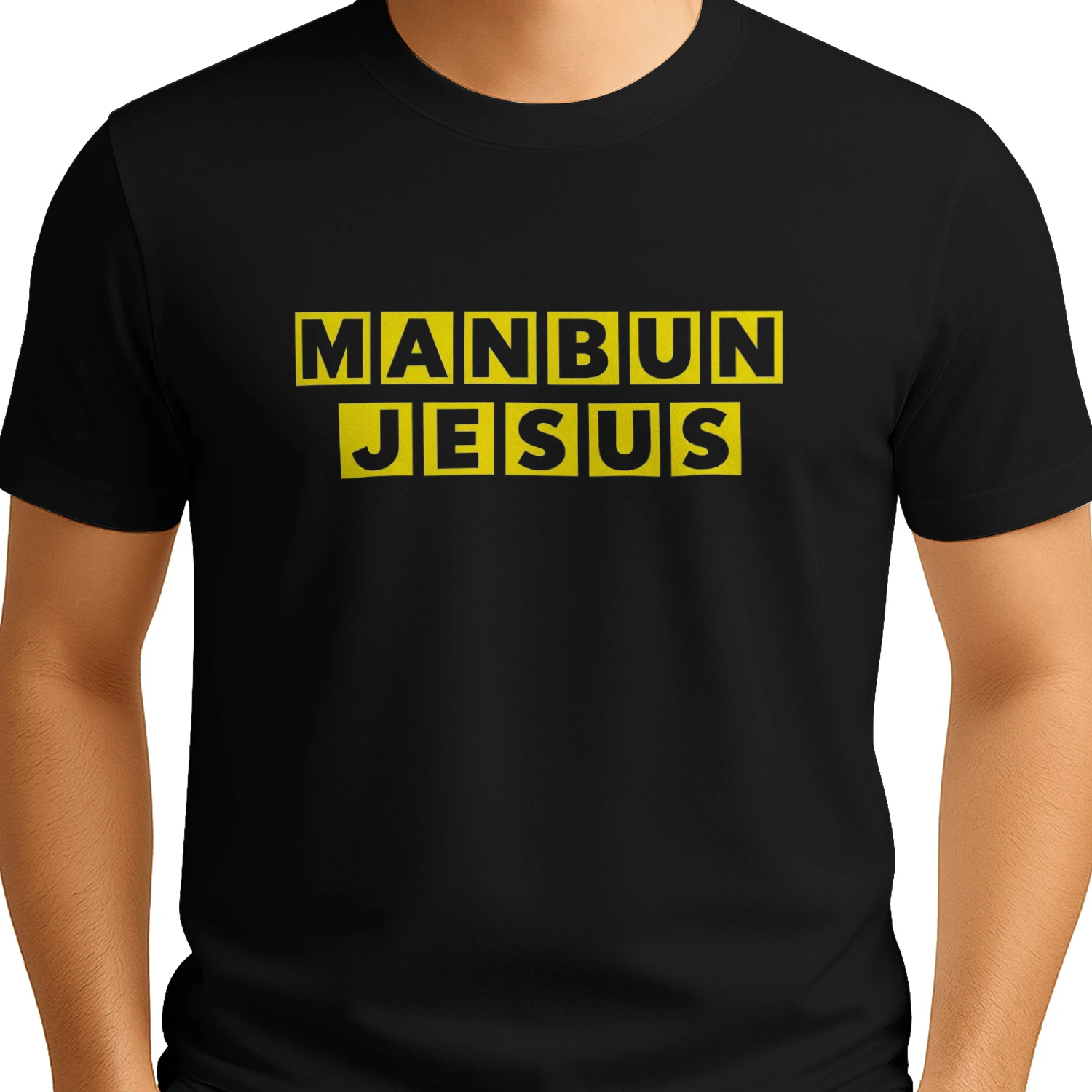Manbun Jesus MBJaffle House T-shirt