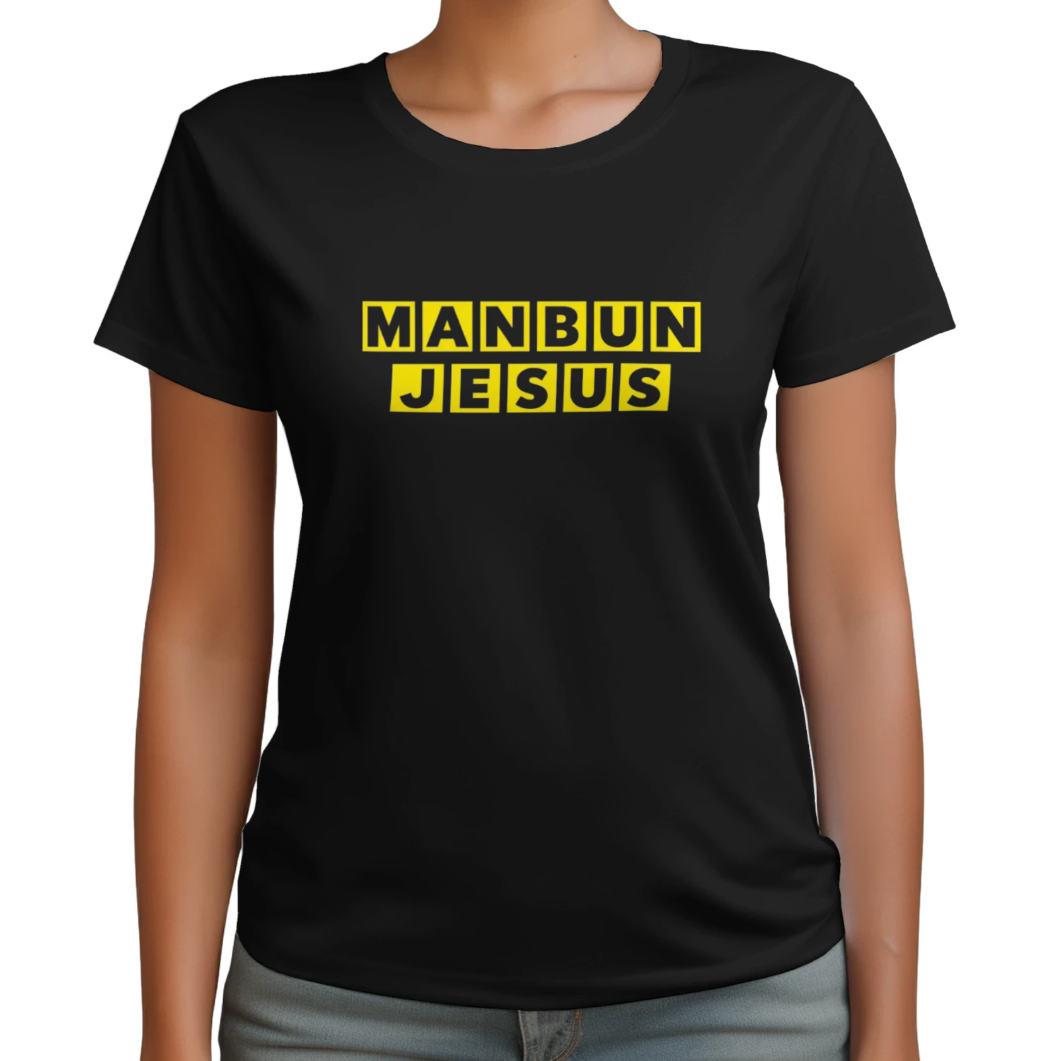 Manbun Jesus MBJaffle House T-shirt