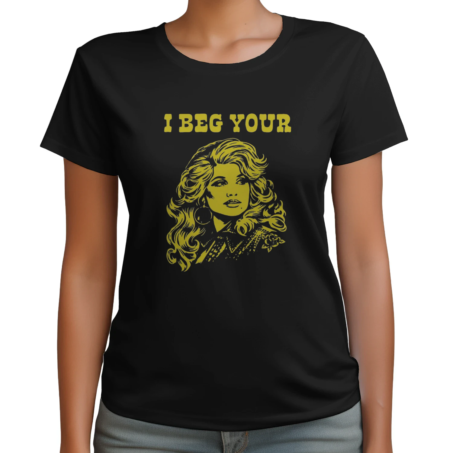 I Beg Your Parton T-shirt  Dolly Parton Country Music Design
