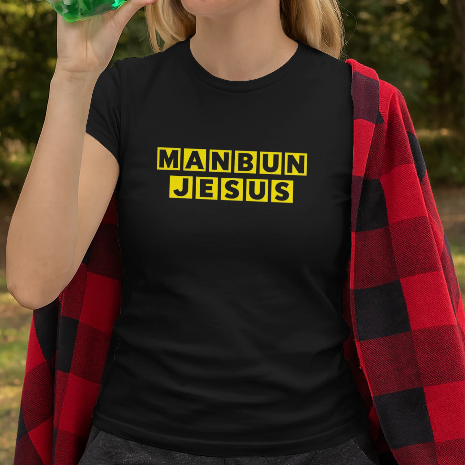 Manbun Jesus MBJaffle House T-shirt