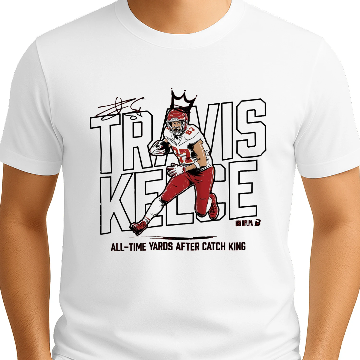 Travis Kelce YAC King All Time Yards After Catch King T-shirt