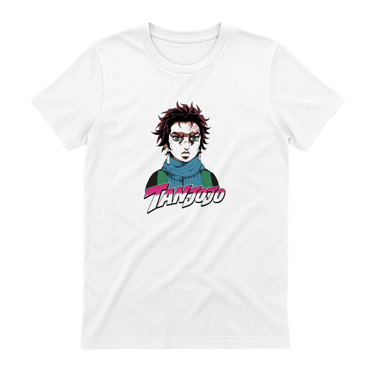 TanJoJo Kamado Tanjiro Jojos Bizarre Adventure T-shirt  Anime Crossover Design