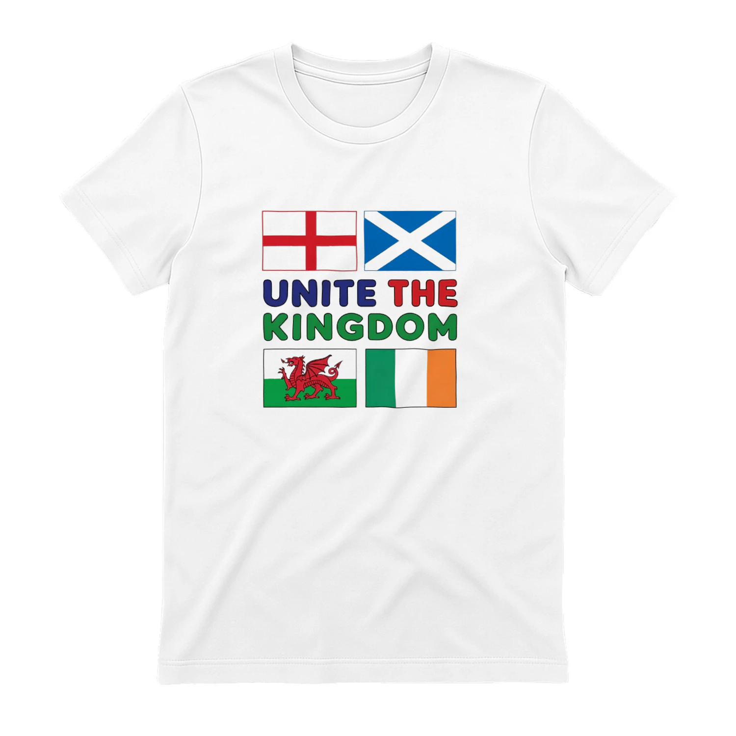 Unite the Kingdom Flags British Isles England Scotland Wales Ireland T-shirt  British Pride Design