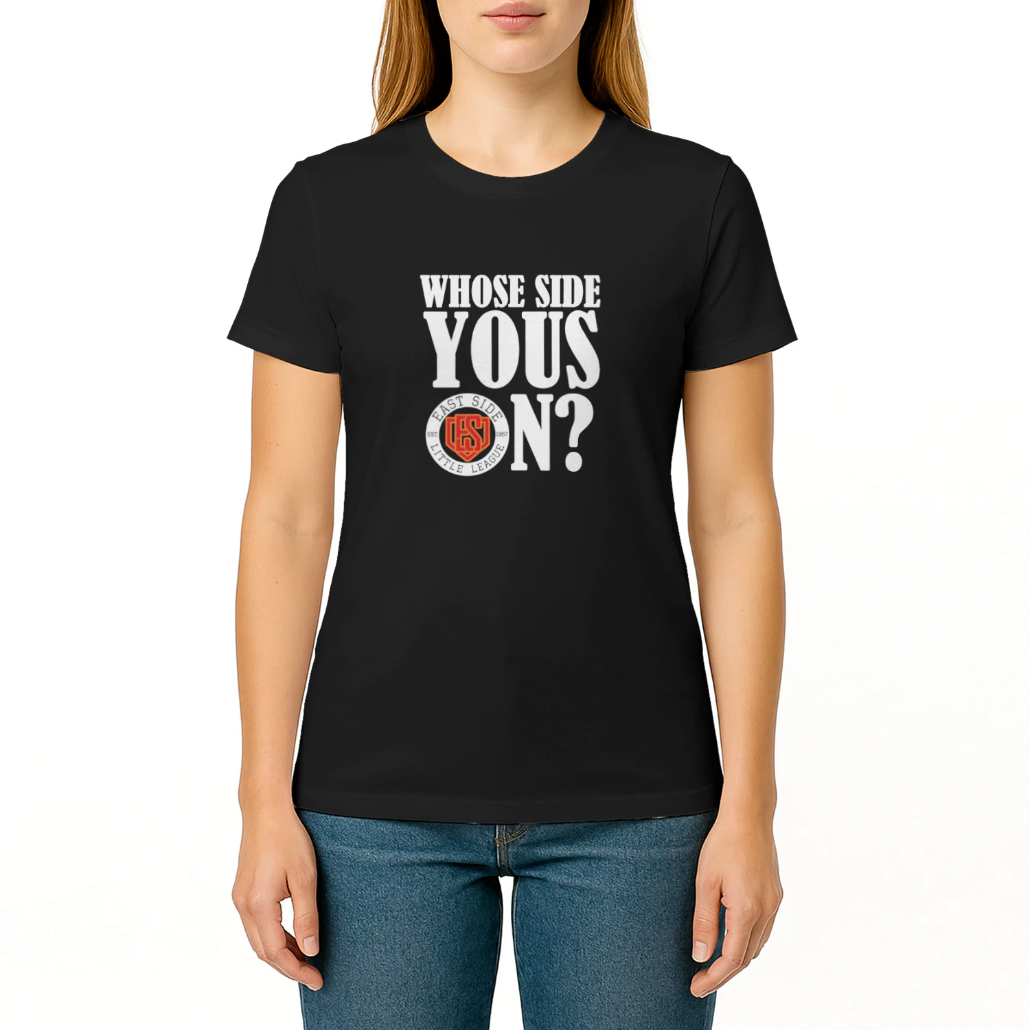 Whose Side Yous On East Side Little League Est 1957 T-shirt  Baseball Fan Design