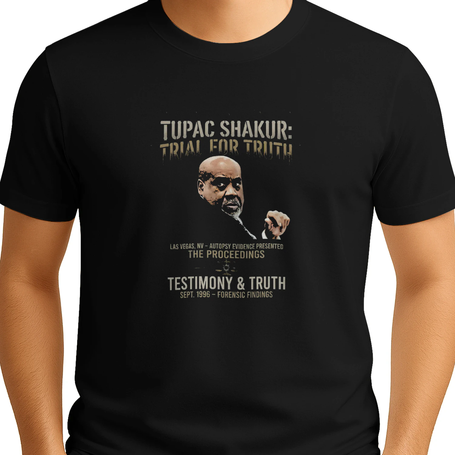 Tupac Autopsy Trial T-shirt  Tupac Shakur Tribute Design