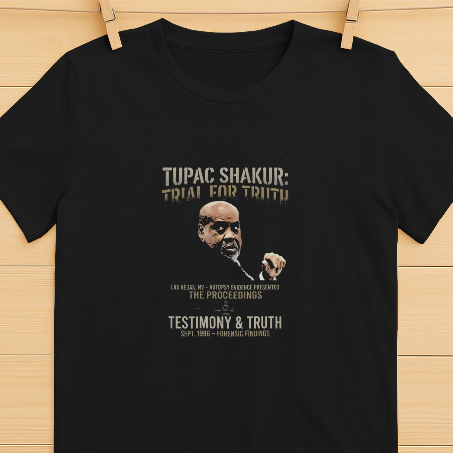 Tupac Autopsy Trial T-shirt  Tupac Shakur Tribute Design