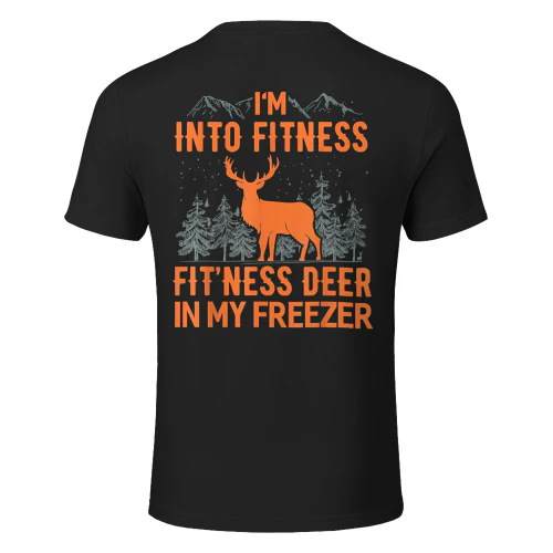 Fitness Deer in My Freezer Shirt Deer Shirts Deer Hunting