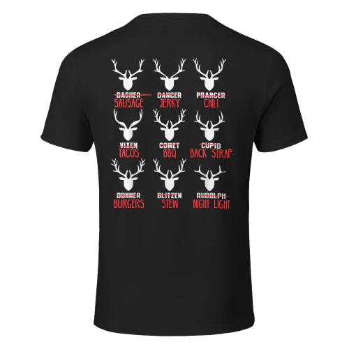 Funny Christmas Deer Hunters All of Santa's Reindeer