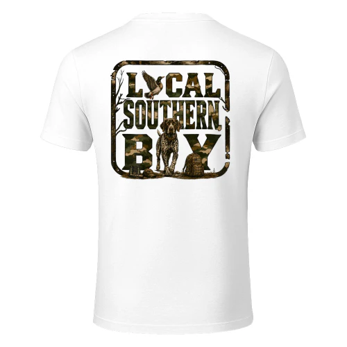 Boy Local Camo Duck Hunting Camouflage USA Flag