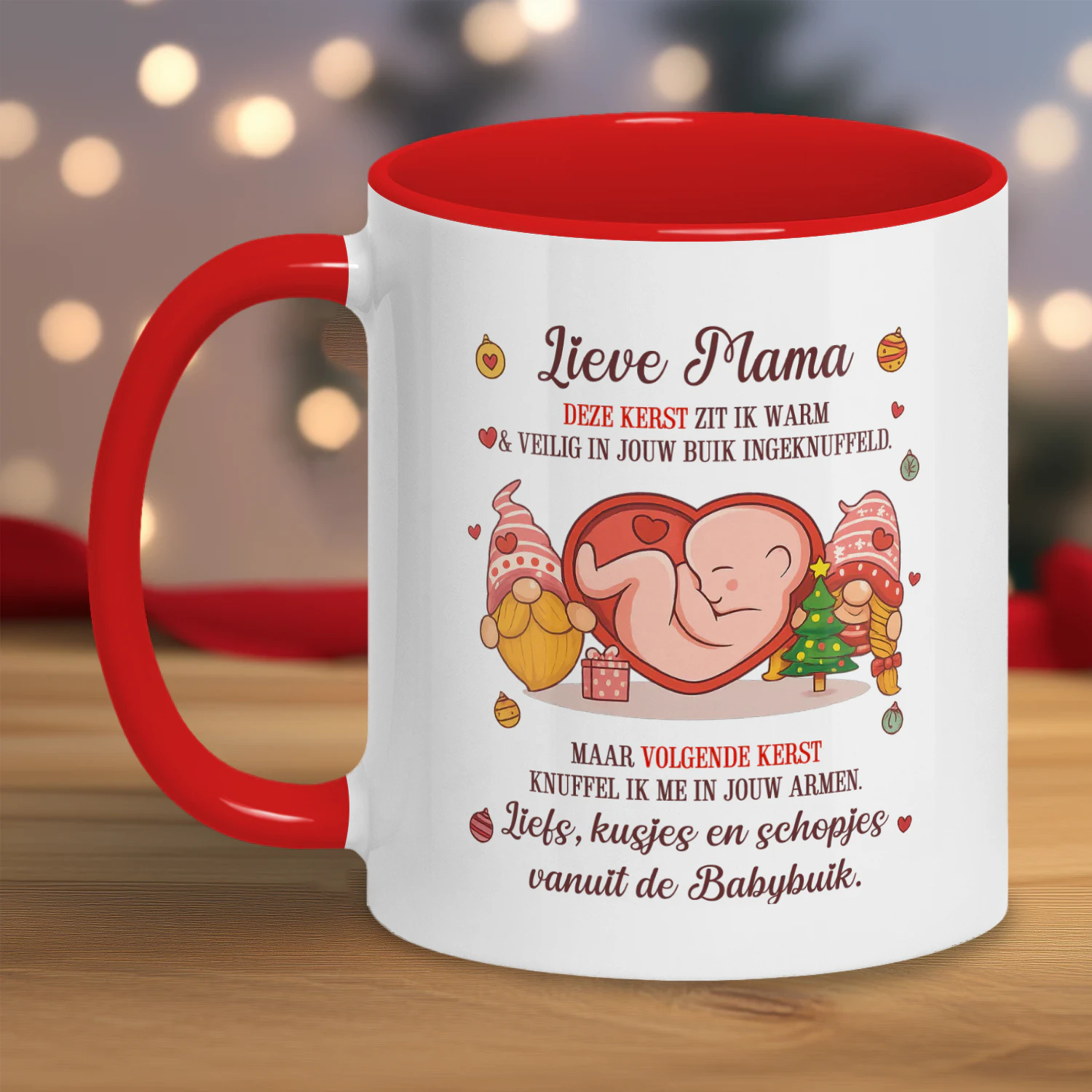 Lieve Mama Two-tone Ceramic Mug 11oz