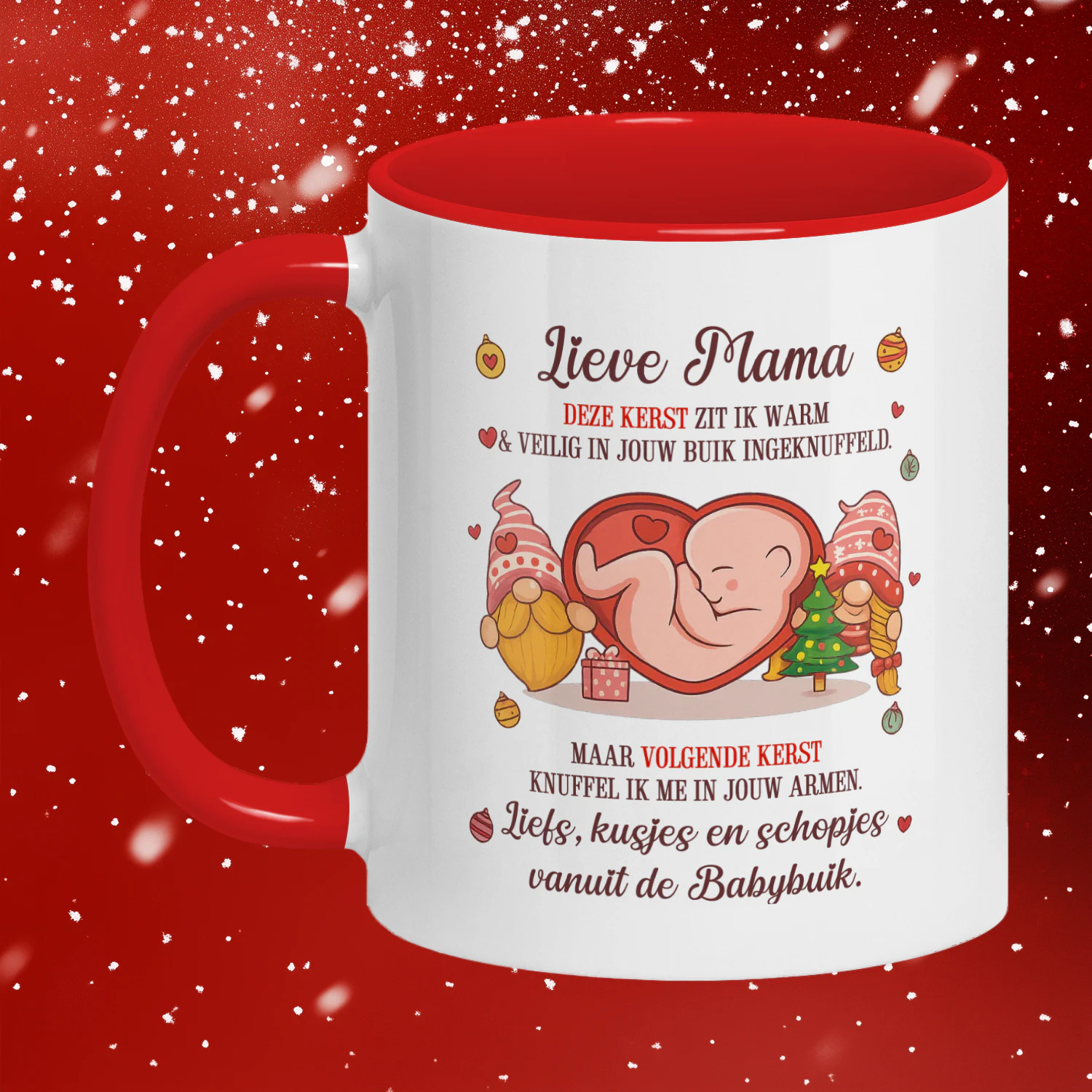 Lieve Mama Two-tone Ceramic Mug 11oz