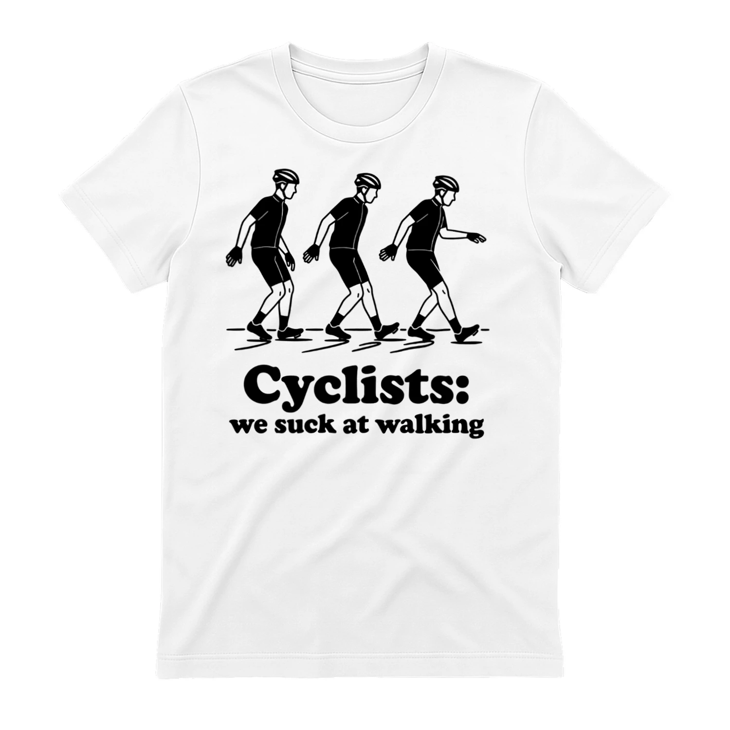Cyclists we suck at walking