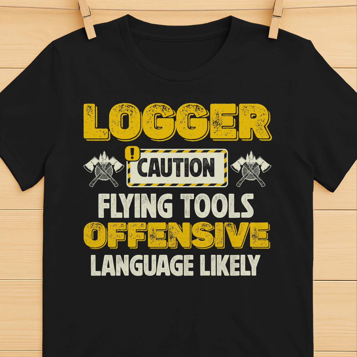 LOGGER - CAUTION FLYING TOOLS