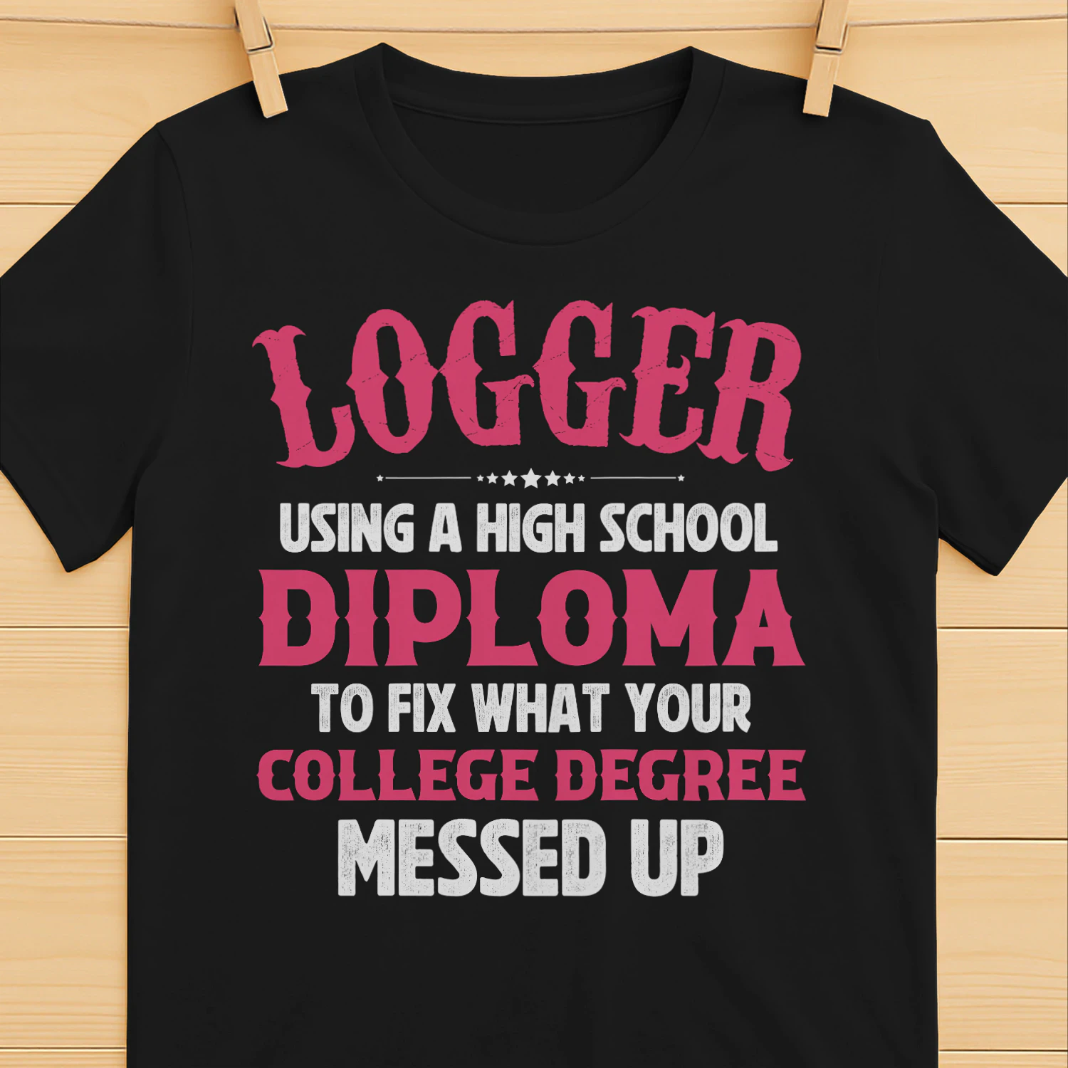 Logger - Fix your college degree messed up