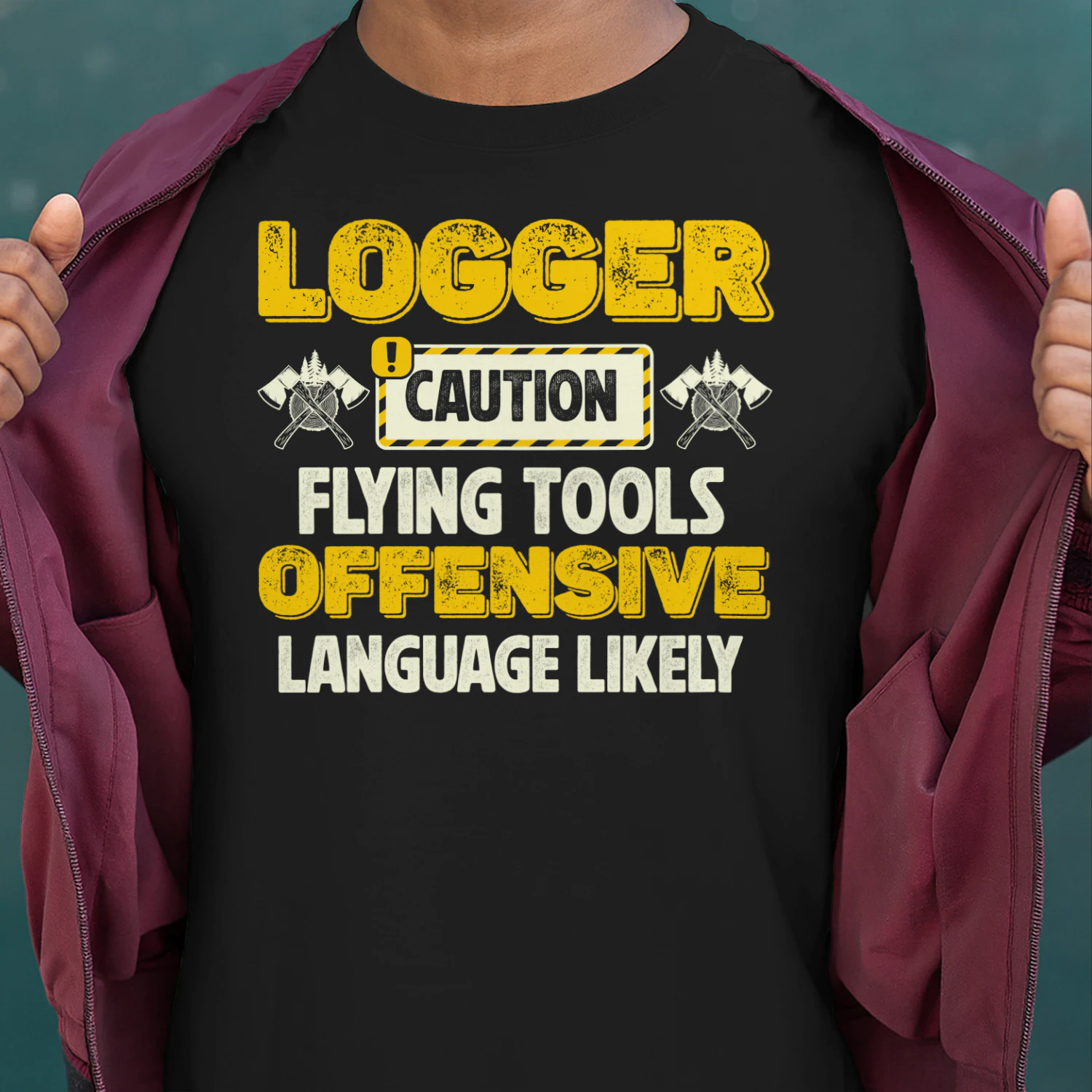 LOGGER - CAUTION FLYING TOOLS
