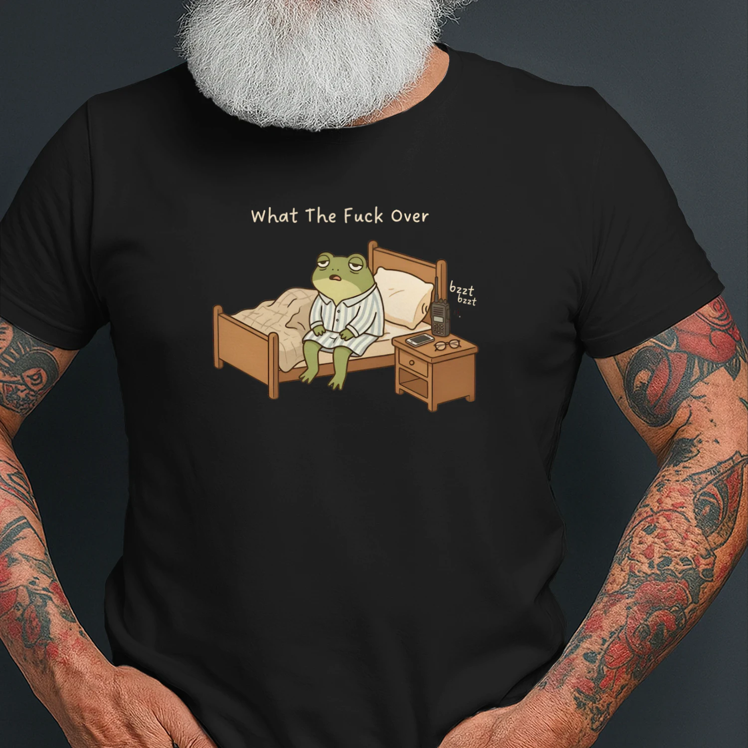 What The Fuck Over Shirt For Lazy People, Kawaii Frog Lover Introvert Gifts, Funny Lazy Frog Tee
