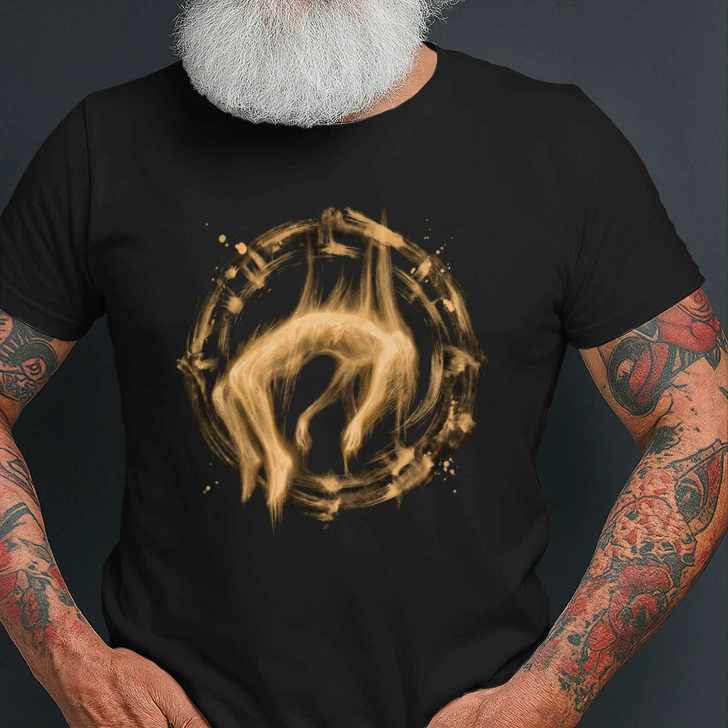 Ghost Falling Vintage Bleach Painted Shirt, Grunge Streetwear Graphic Tee,  Skull Gothic Shirt