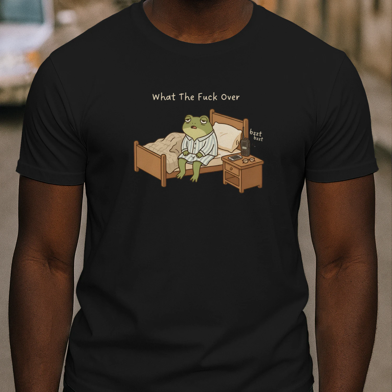 What The Fuck Over Shirt For Lazy People, Kawaii Frog Lover Introvert Gifts, Funny Lazy Frog Tee