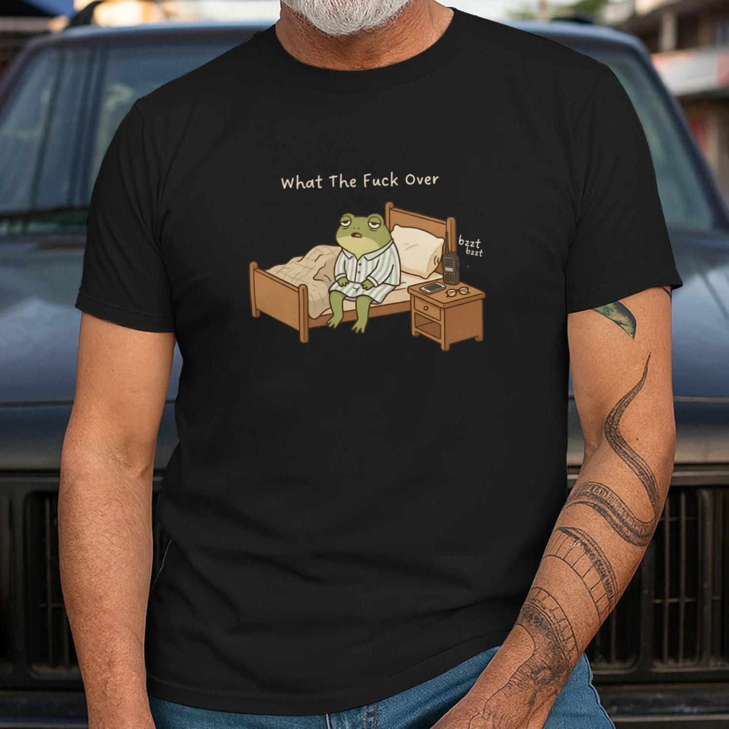 What The Fuck Over Shirt For Lazy People, Kawaii Frog Lover Introvert Gifts, Funny Lazy Frog Tee