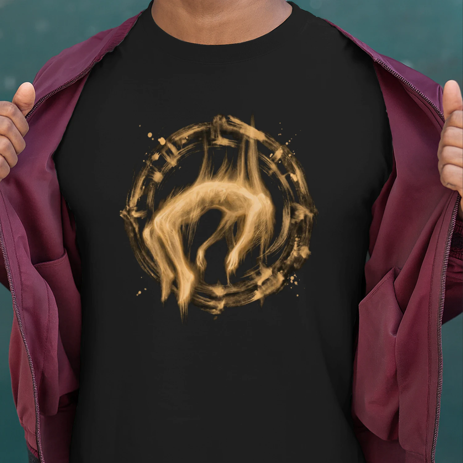 Ghost Falling Vintage Bleach Painted Shirt, Grunge Streetwear Graphic Tee,  Skull Gothic Shirt