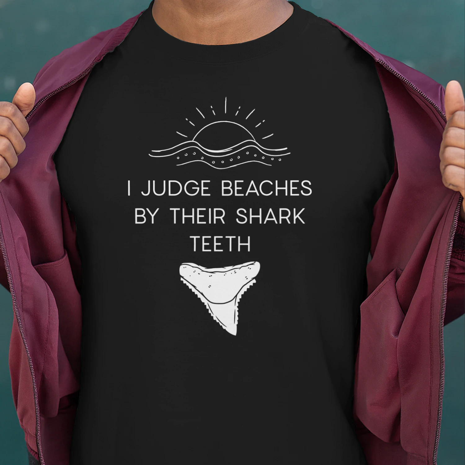 Shark Teeth Beach Judge shirt, Funny Hobbyist