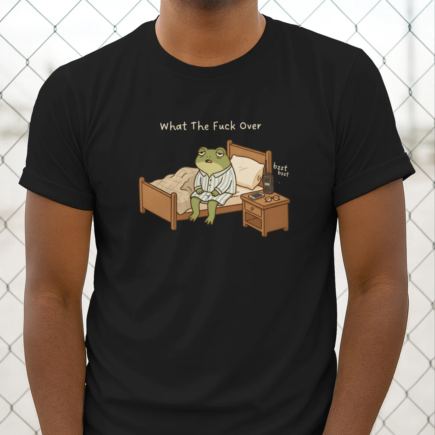 What The Fuck Over Shirt For Lazy People, Kawaii Frog Lover Introvert Gifts, Funny Lazy Frog Tee