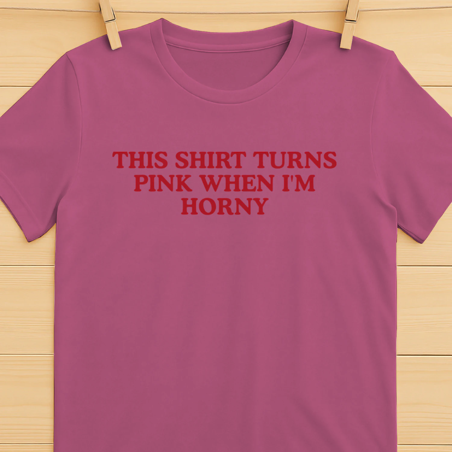 This Shirt Turns Red when I'm Horny Shirt For Hot Girls, Bold slogan Adult Humor Gag Gift, Funny Inappropriate Tee, Y2K Streetwear Girls Tee
