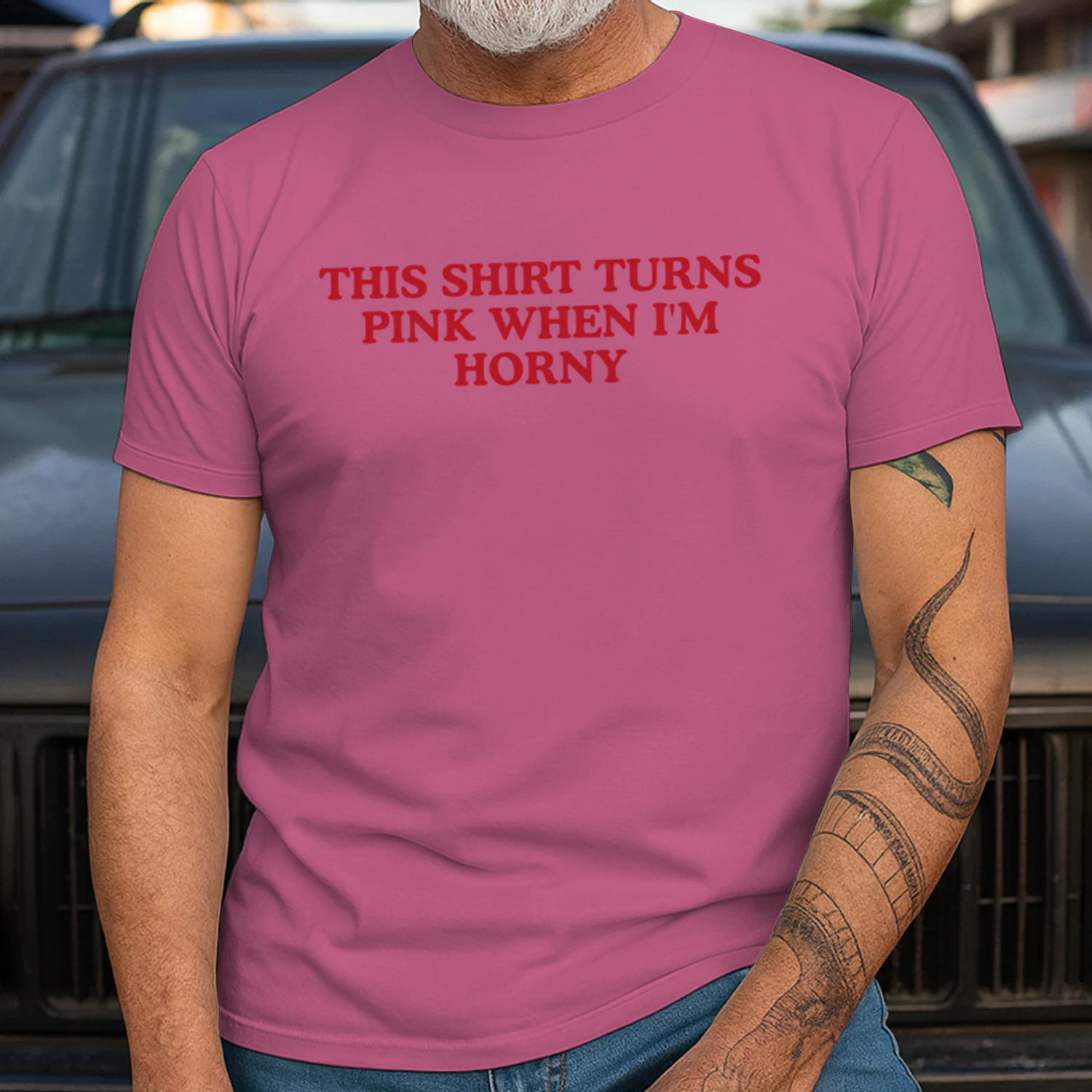 This Shirt Turns Red when I'm Horny Shirt For Hot Girls, Bold slogan Adult Humor Gag Gift, Funny Inappropriate Tee, Y2K Streetwear Girls Tee