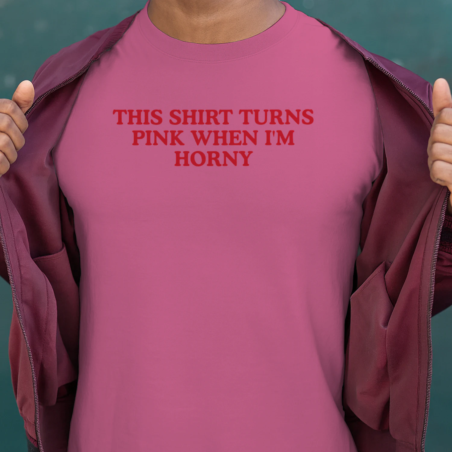 This Shirt Turns Red when I'm Horny Shirt For Hot Girls, Bold slogan Adult Humor Gag Gift, Funny Inappropriate Tee, Y2K Streetwear Girls Tee