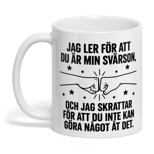 Jag ler för att du är min svärson