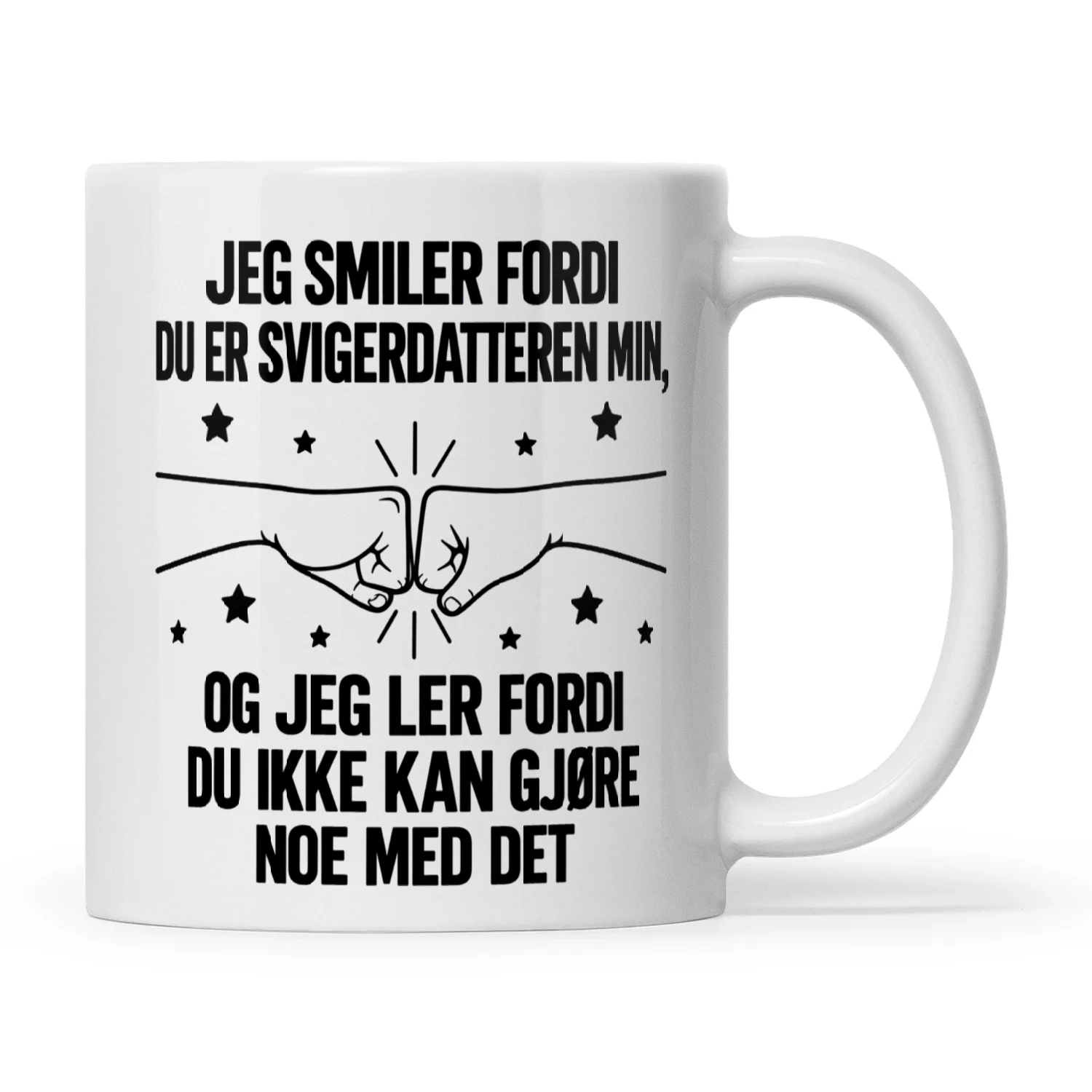 JEG SMILER FORDI DU ER SVIGERDATTEREN MIN