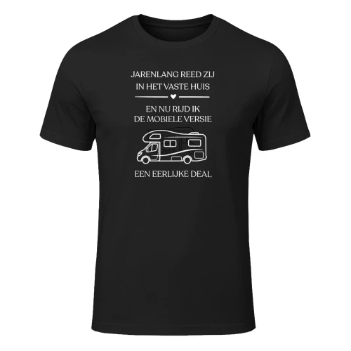 JARENLANG REED ZIJ IN HET VASTE HUIS.  EN NU RIJD IK DE MOBIELE VERSIE.   EEN EERLIJKE DEAL