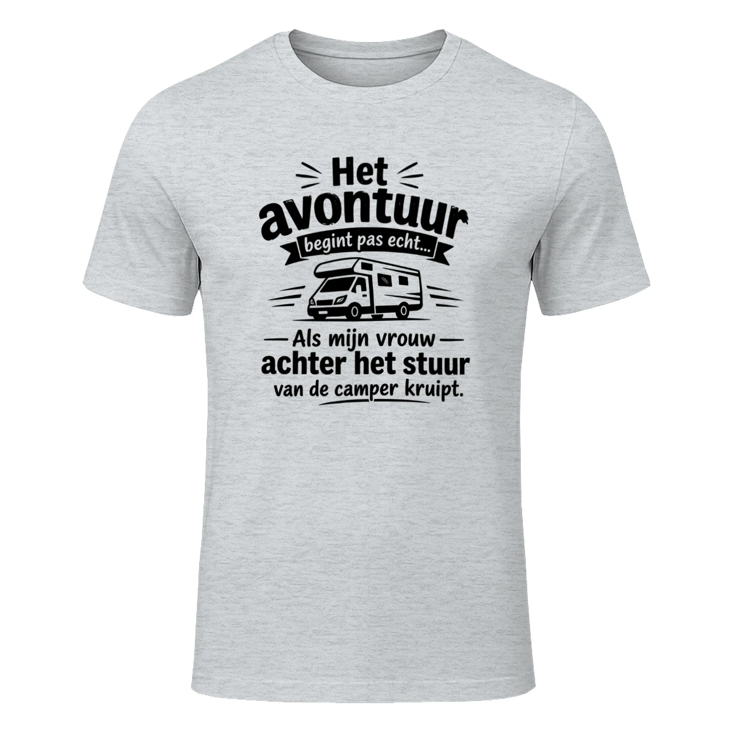 Het avontuur begint pas echt… Als mijn vrouw achter het stuur van de camper kruipt