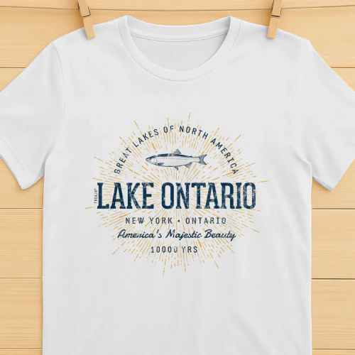Retro Style Vintage Lake Ontario