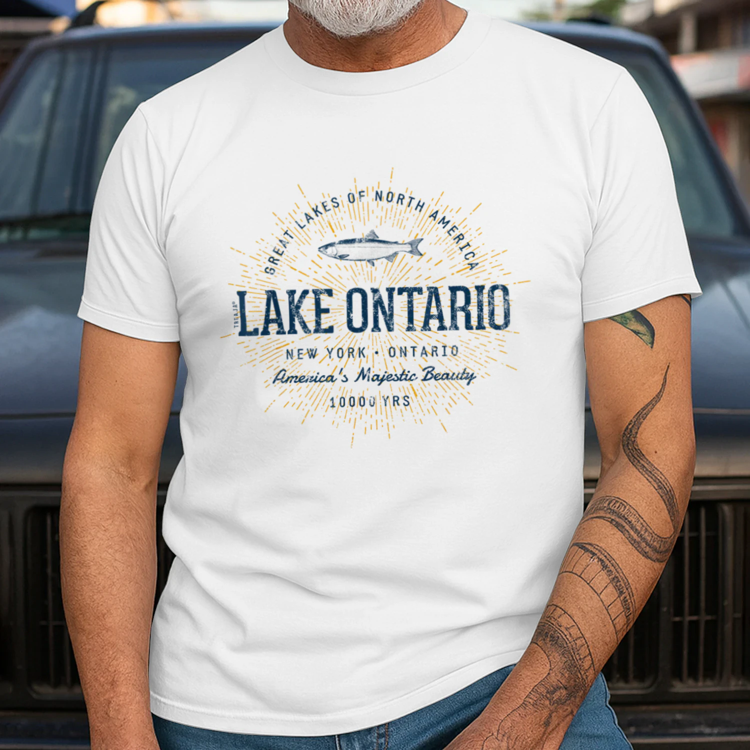 Retro Style Vintage Lake Ontario Unisex T-shirt