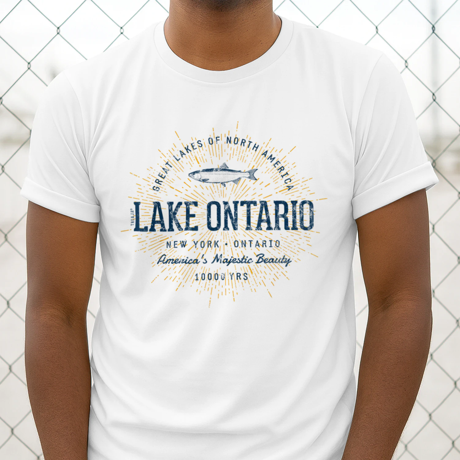 Retro Style Vintage Lake Ontario Unisex T-shirt