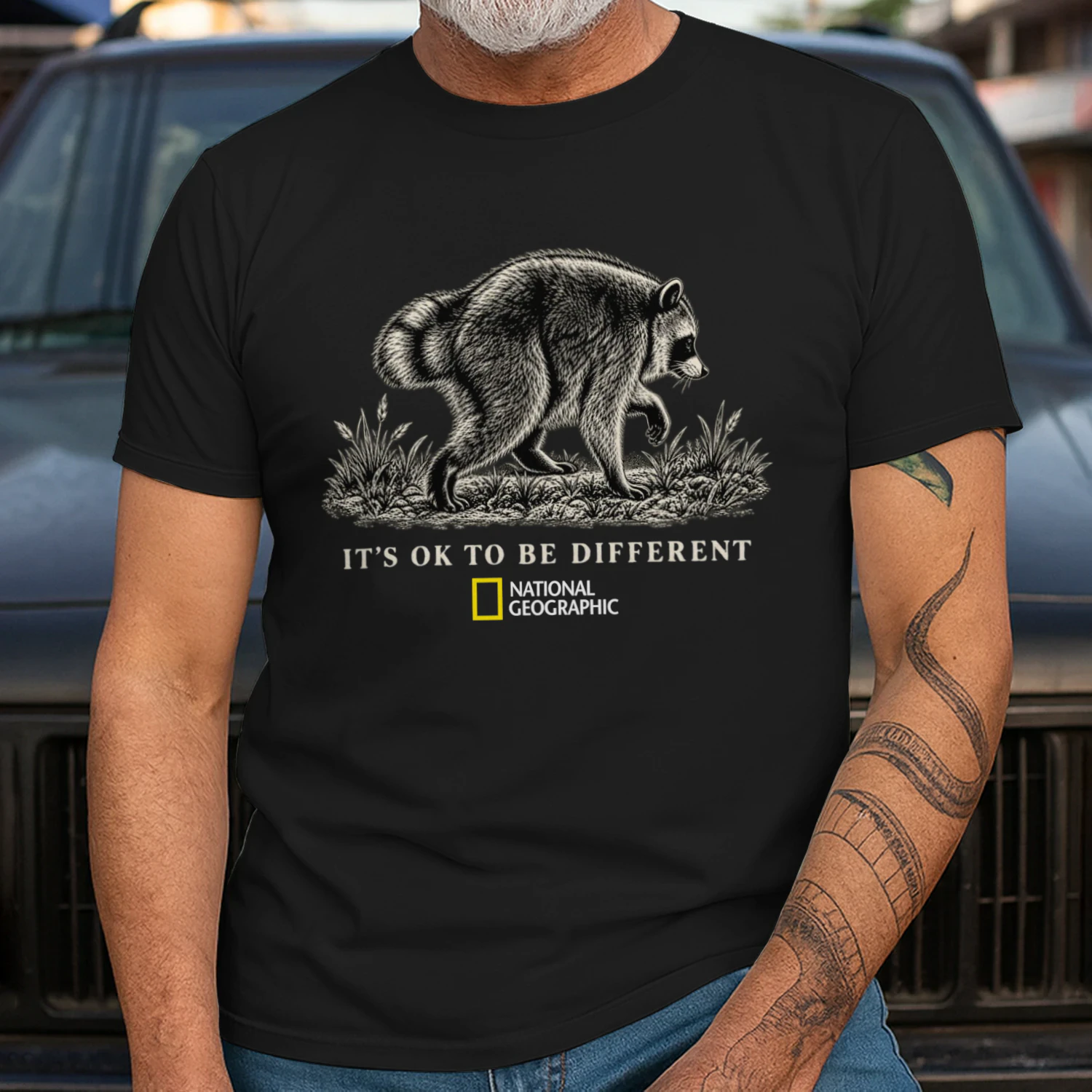 It’s Ok To Be Different National Geographic Jimothy Raccoon Shirt