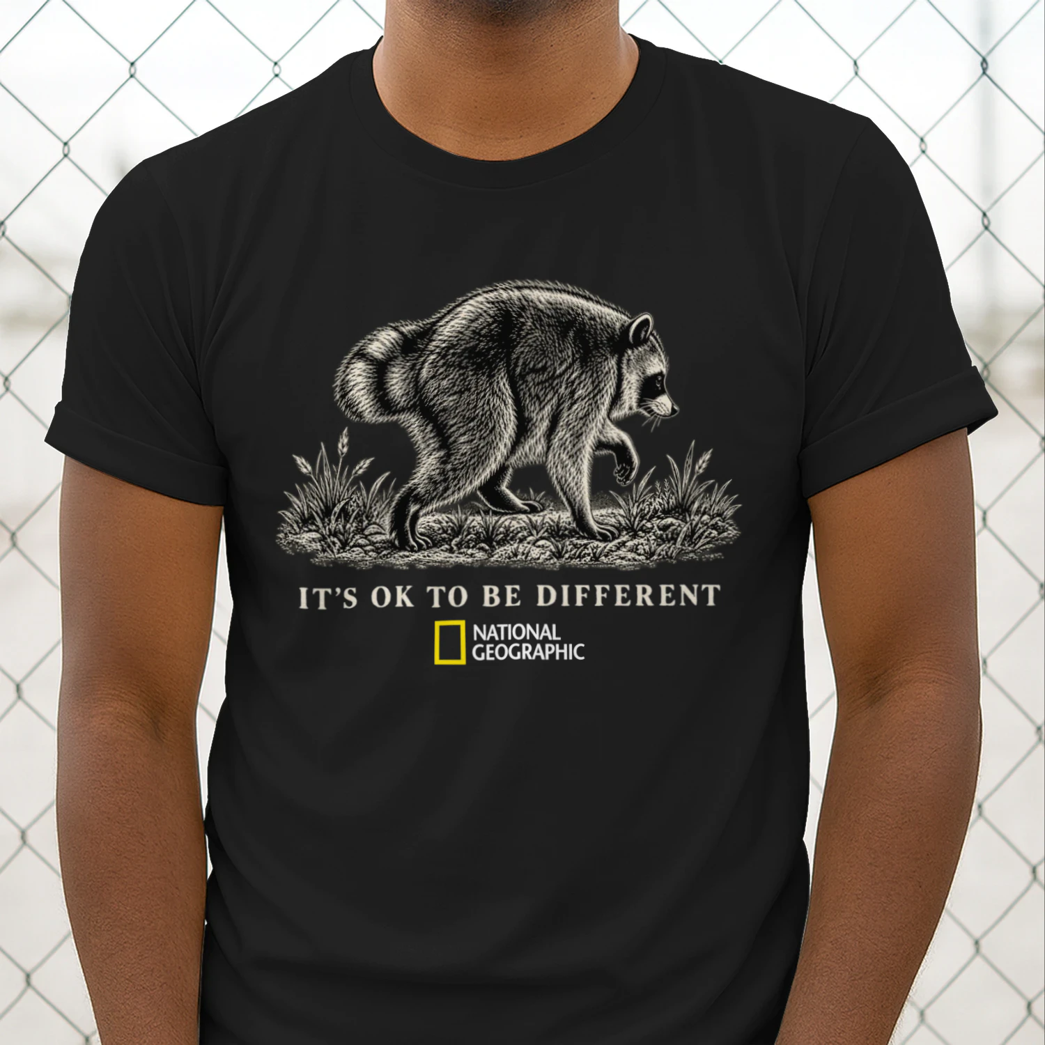 It’s Ok To Be Different National Geographic Jimothy Raccoon Shirt