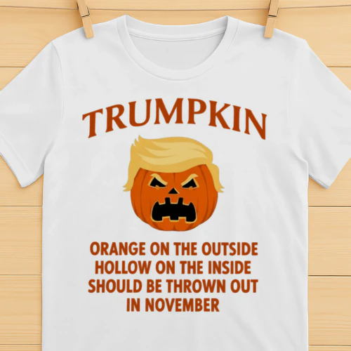 Halloween Anti Trumpkin Orange On The Outside Hollow Inside