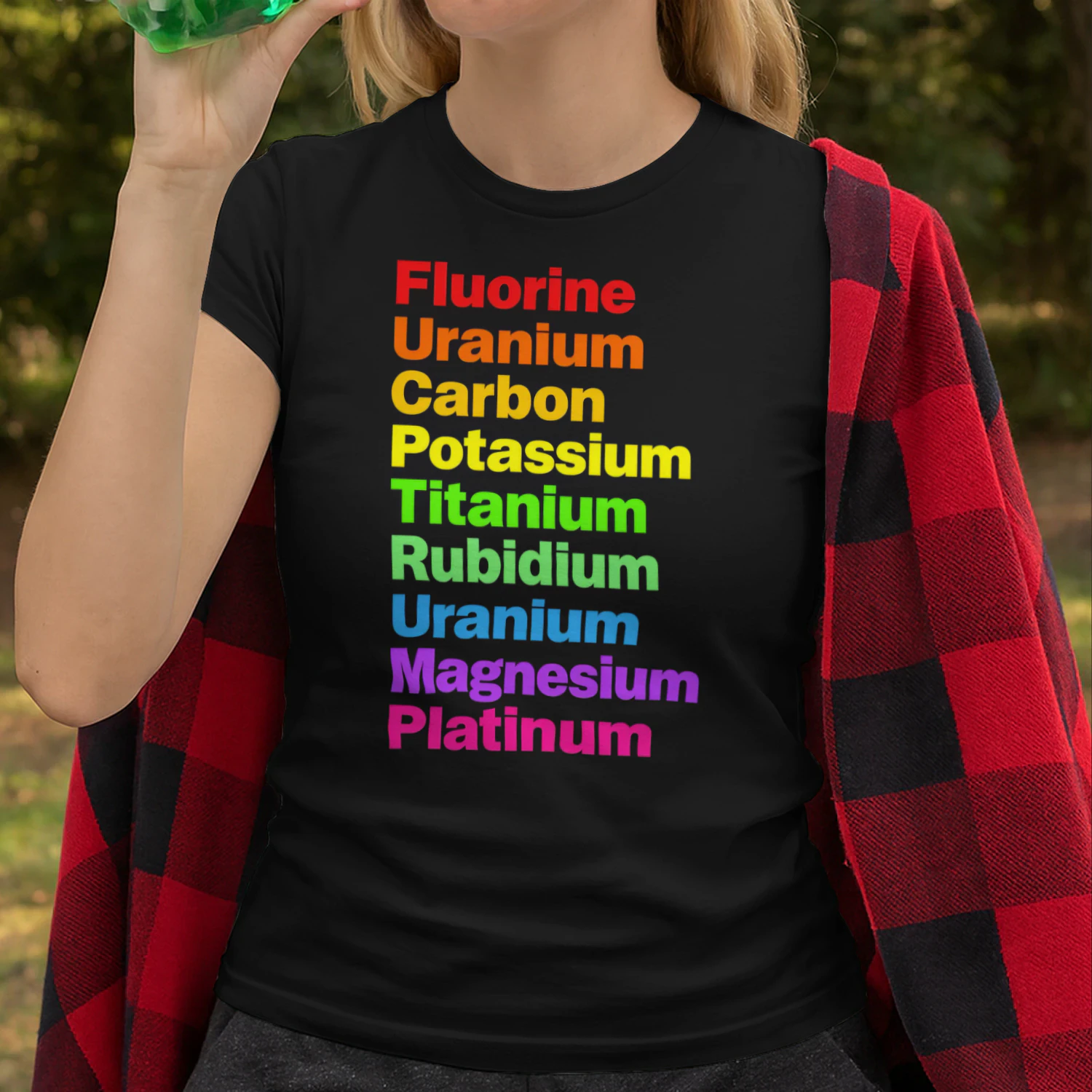 Fluorine Uranium Carbon Potassium Titanium Rubidium Uranium Unisex T-shirt