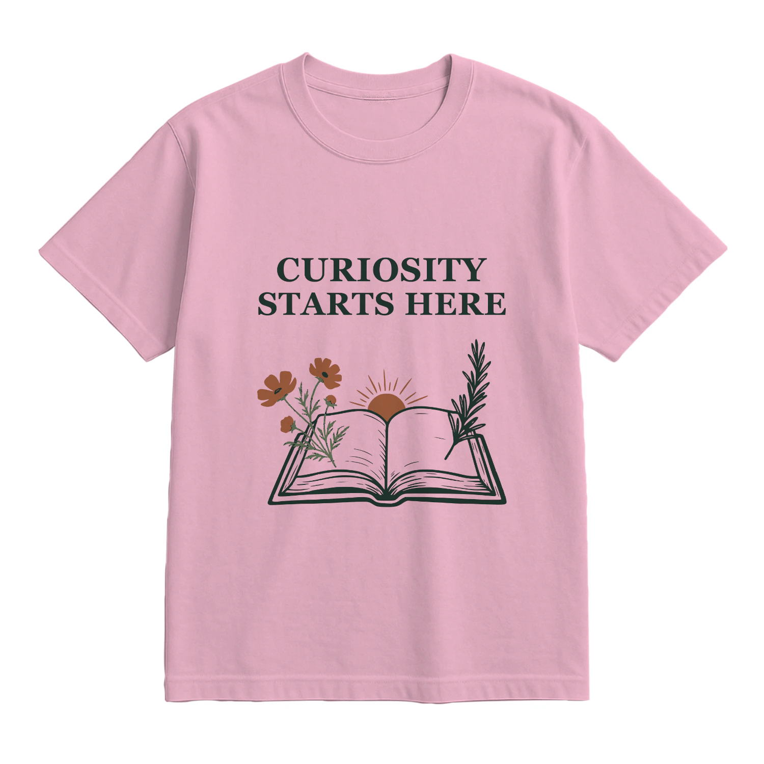 Curiosity Starts Here — Comfort Colors Tee