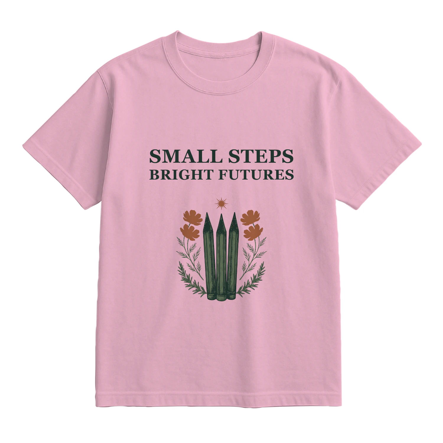 Small Steps Bright Futures — Comfort Colors Tee