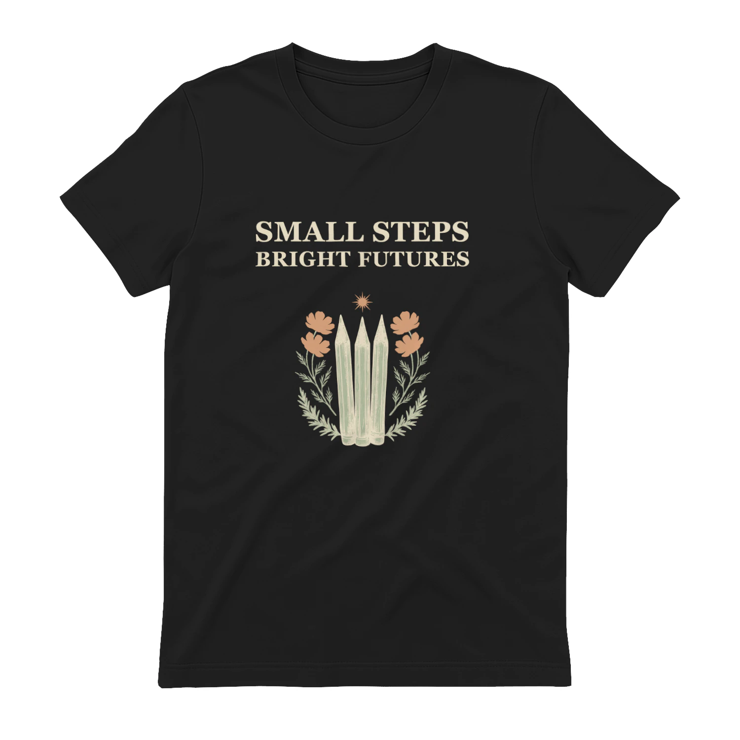 Small Steps Bright Futures — Teacher Graphic Tee