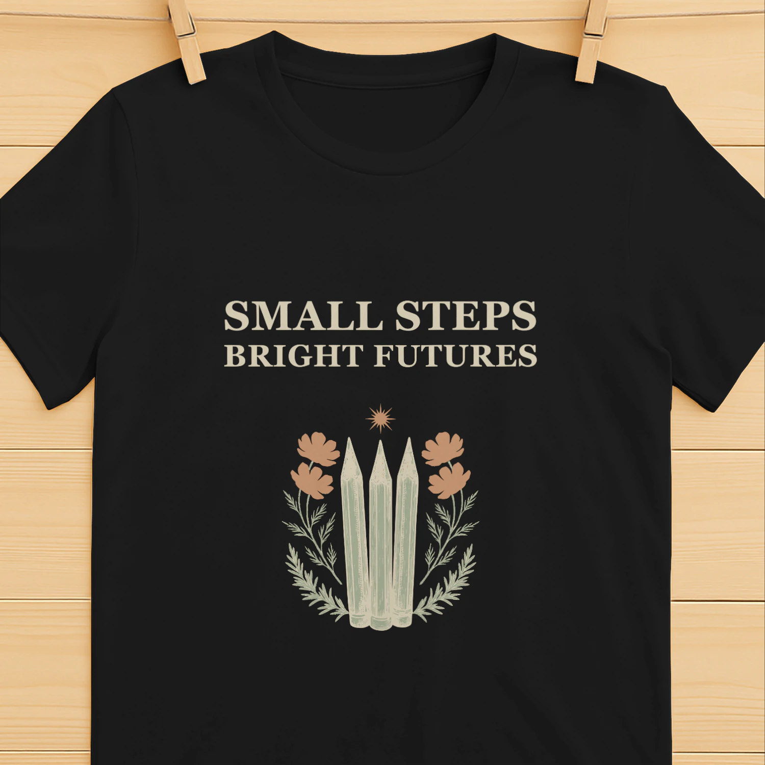 Small Steps Bright Futures — Teacher Graphic Tee