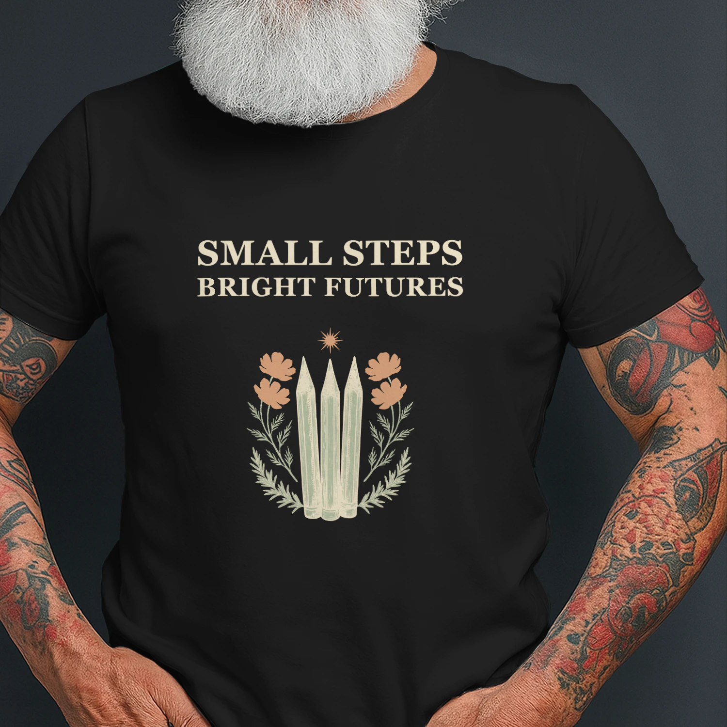 Small Steps Bright Futures — Teacher Graphic Tee