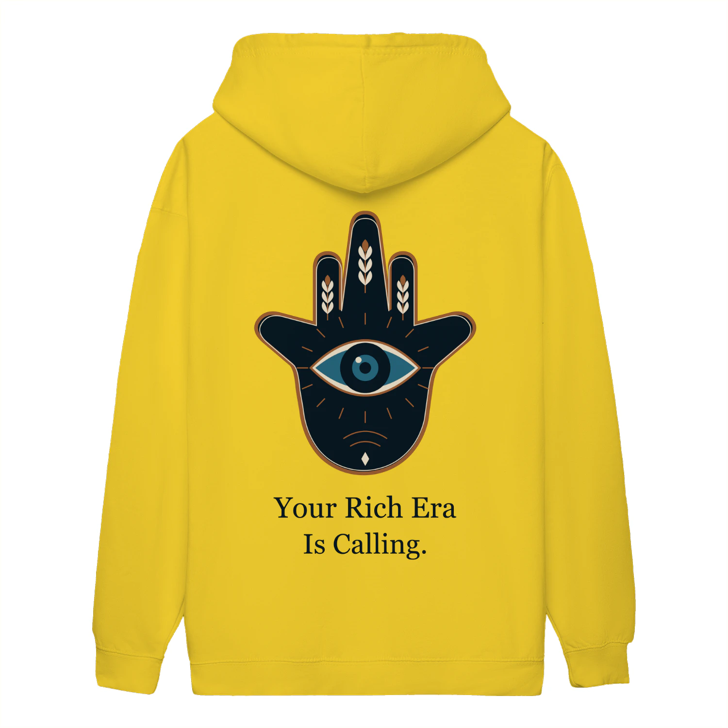 Rich Era — Sun Yellow Hamsa Hoodie